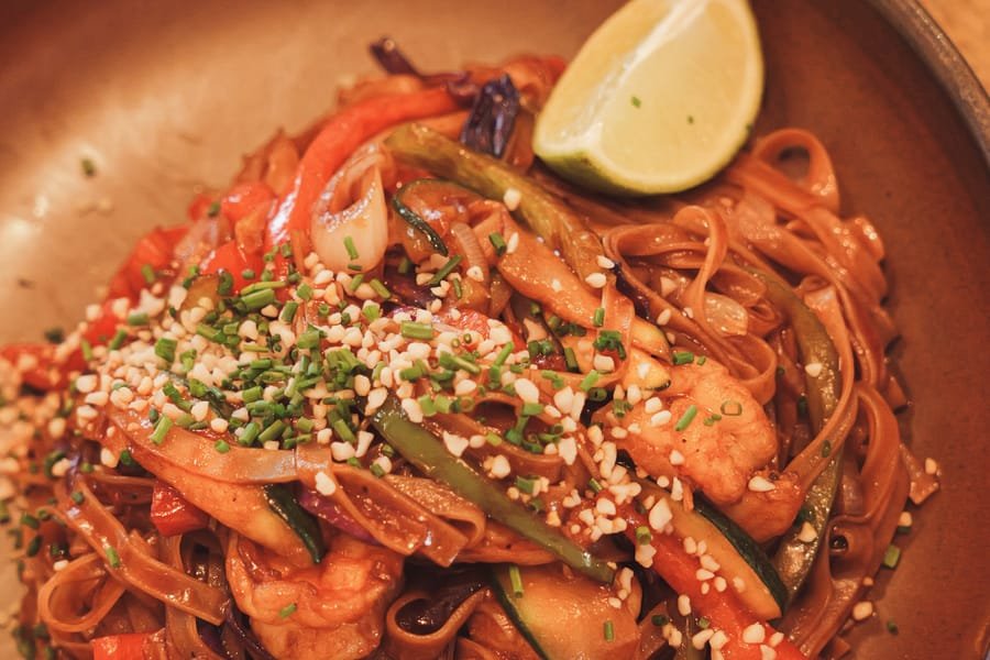 Pad Thai de langostinos de Nusa Dua